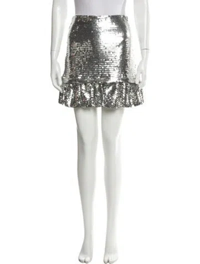 Pre-owned Rabanne Sequin Embellishments Mini Skirt