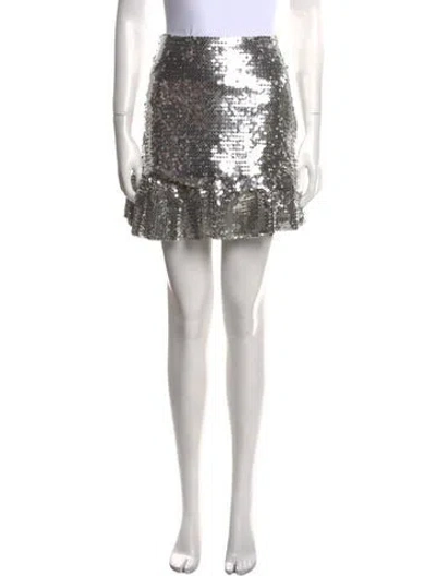 Pre-owned Rabanne Sequin Embellishments Mini Skirt
