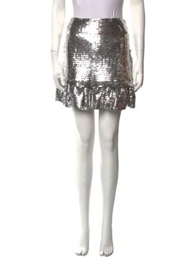 Pre-owned Rabanne Sequin Embellishments Mini Skirt