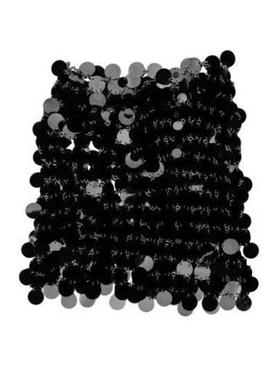 Pre-owned Rabanne Sequin Embellishments Mini Skirt In Black