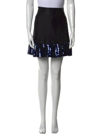 Pre-owned Rabanne Sequin Embellishments Mini Skirt In Multi