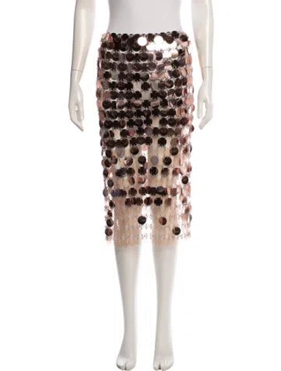 Pre-owned Rabanne Sequin Midi Length Skirt