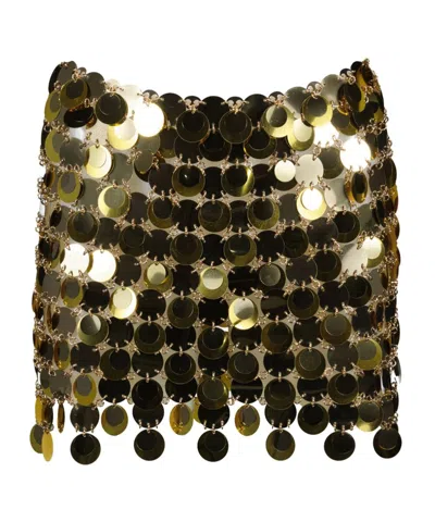RABANNE PACO RABANNE SPARKLE DISCS EMBELLISHED SKIRT