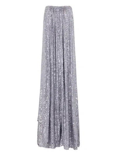Rabanne Sequined High-low Dress In Gold