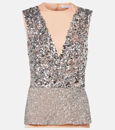 Rabanne Pink Sequin Top