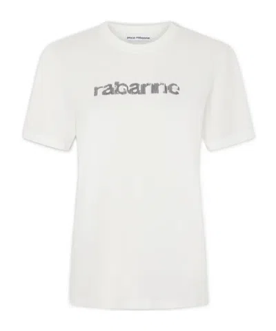 RABANNE PACO RABANNE LOGO PRINTED CREWNECK T-SHIRT