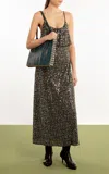 Rabanne Sequined Maxi Dress In Black