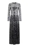 Rabanne Sequined Maxi Dress In Silver