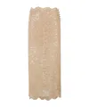 Rabanne Lace Midi Skirt In Nude