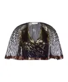 Rabanne Sequined Crop Top In Black
