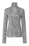 Rabanne Sequined Top In Metallic
