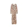 Rabanne Sequin-embellished Long-sleeve Maxi Dress In Gold