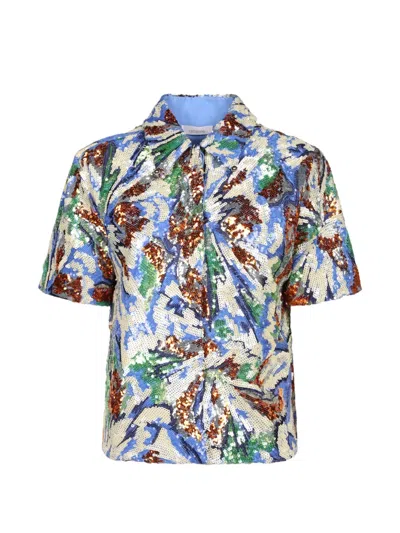 Rabanne Sequin-embellished Shirt In Multi