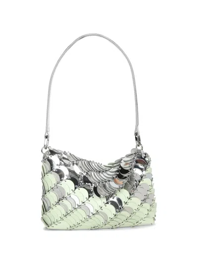 Rabanne Sequin-embellished Shoulder Bag In Silver