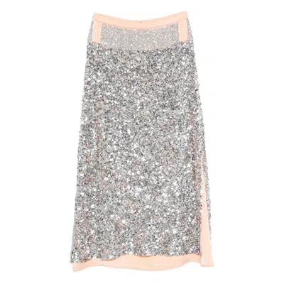 RABANNE SEQUIN-EMBELLISHMENT MAXI SKIRT