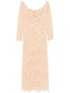 Rabanne Maxi Dress With Sequins In Nude
