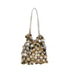 Rabanne Sequinned Shoulder Bag In Nude