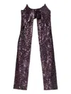 Rabanne Asymmetric Hem Sleeveless Top Sequins In Purple