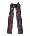 Rabanne Asymmetric Hem Sleeveless Top Sequins In Purple