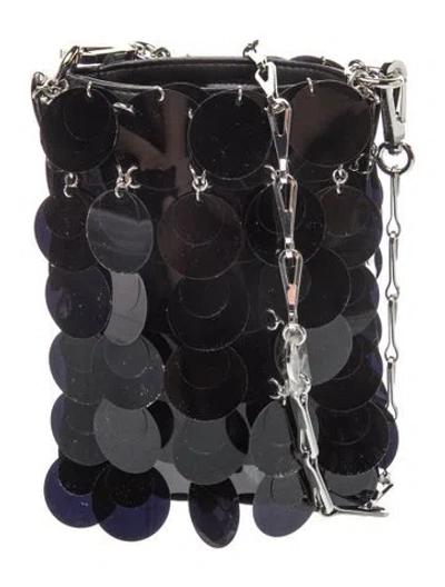 Pre-owned Rabanne Sequins Crossbody Bag In Blue