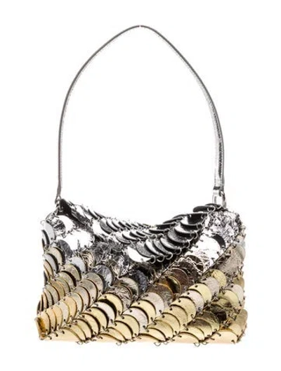 Pre-owned Rabanne Sequins Shoulder Bag In Neutrals