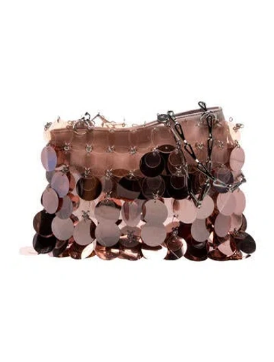 Pre-owned Rabanne Sequins Shoulder Bag In Pink