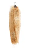 Rabanne Sheep Fur Key Charm In Brown
