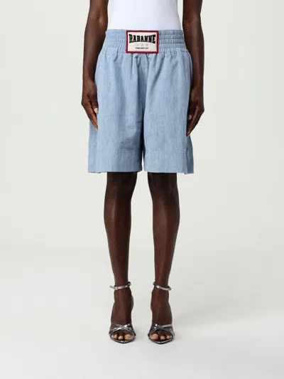 Rabanne Shorts  Damen Farbe Blau In Blue