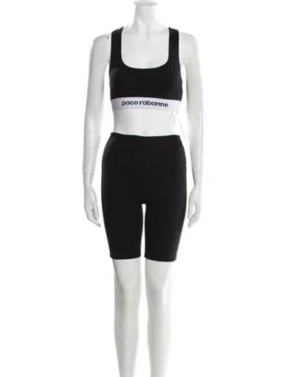 Pre-owned Rabanne Short Set In Black
