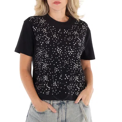 RABANNE RABANNE SHORT SLEEVE EMBELLISHED STUDDED T SHIRT