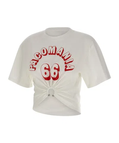 Rabanne Short-sleeved T-shirt In Neutral