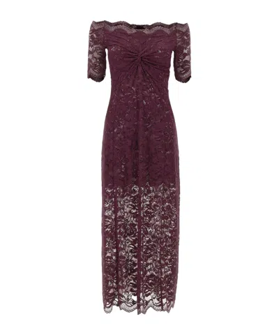 Rabanne Short-sleeved Dress In Purple