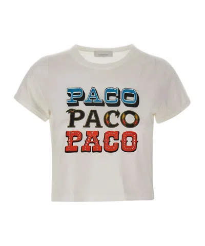 Rabanne Short-sleeved T-shirt In Neutral