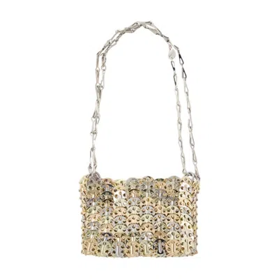 Rabanne Shoulder Bag In Gold