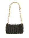 Rabanne 1969 Nano Shoulder Bag Made Of 153 Black Calf In Black