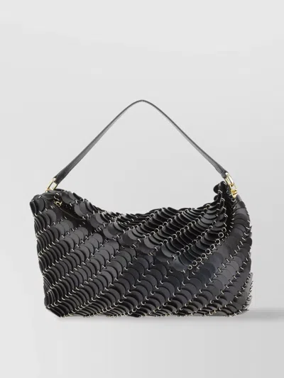 Rabanne Shoulder Bag Chain-link Detailing In Black