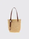 Rabanne Woven Raffia Tote Bag In Neutral