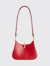 Rabanne Ring-detail Leather Shoulder Bag In Red