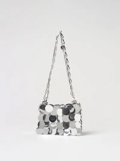 RABANNE MINI BAG RABANNE WOMAN COLOR SILVER,F77189097