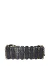 Rabanne Shoulder Bag With Gold Details - Black In Black