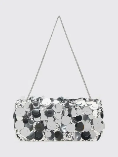 Rabanne Shoulder Bag Woman Color Silver In Pink