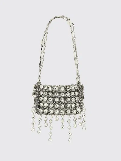 Rabanne Mini Bag Woman Color Silver In Purple