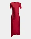 Rabanne Women's Robe Viscose Jersey In Scarlet Red