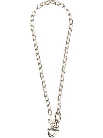 Rabanne Necklace With Pendant In Silver