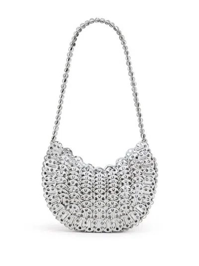 Rabanne Moon 1969 Schultertasche In Silver