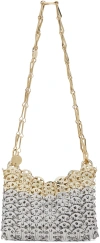Rabanne 1970 Nano Skyline Bag In M960 Silver/lig Gold