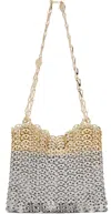 Rabanne Silver & Gold Iconic Skyline 1969 Bag