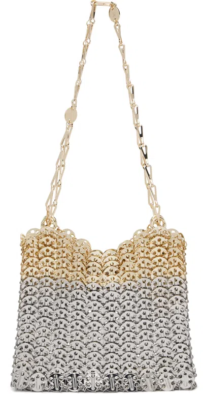 Rabanne Silver & Gold Iconic Skyline 1969 Bag In Multi