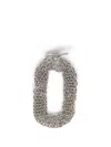 Rabanne Silver Chain Collar Necklace In Metallic