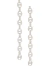 Rabanne Chain Design Earrings With Interlocking Circular Links In Silver